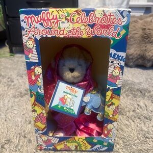 Rare collectible bear from india Muffy Celebrates Around the World Doll